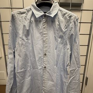 Marc by Marc Jacobs Stripped Shirt with Grey Contrast Trim